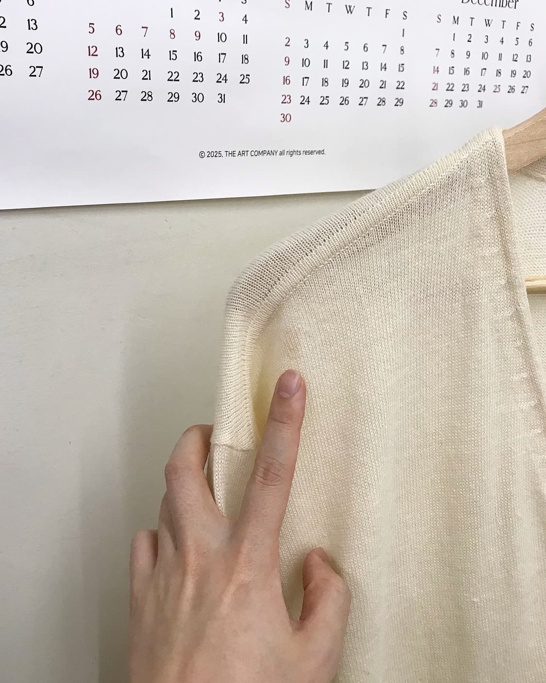 입생로랑 로고 아이보리 가디건 상품이미지10