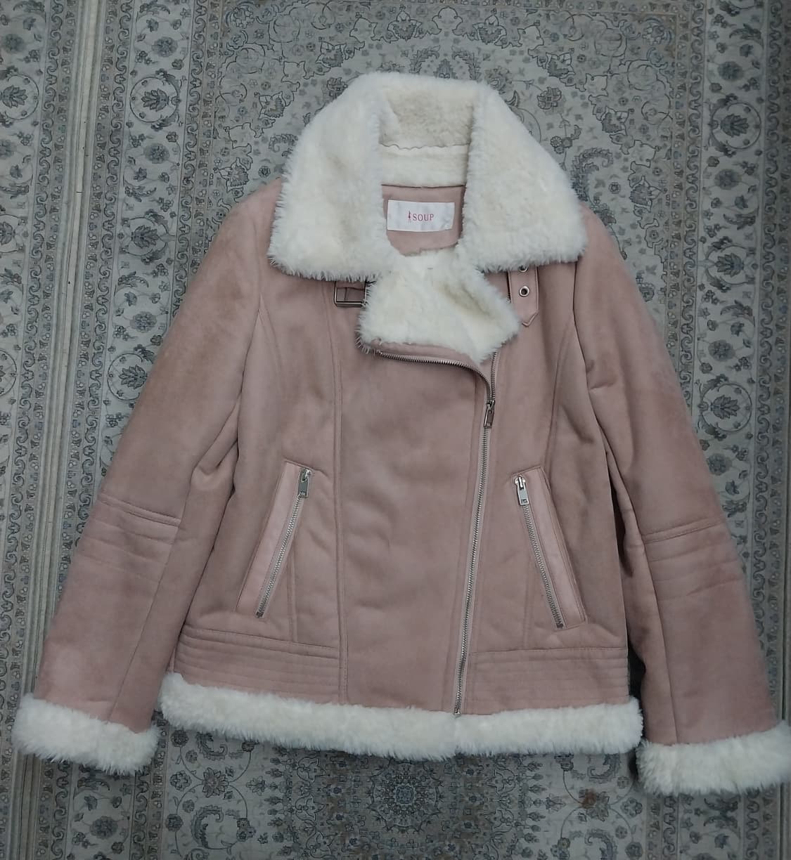 SOUP 핑크 무스탕 자켓 55 상품이미지1