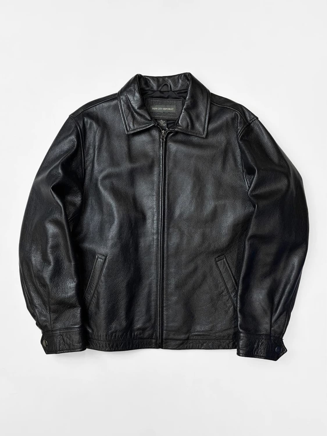 뉴 시티 리퍼블릭 00's 천연 소가죽 자켓 PN5537    상품이미지1