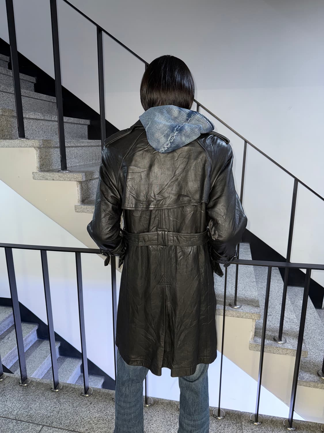 real leather double coat 상품이미지4