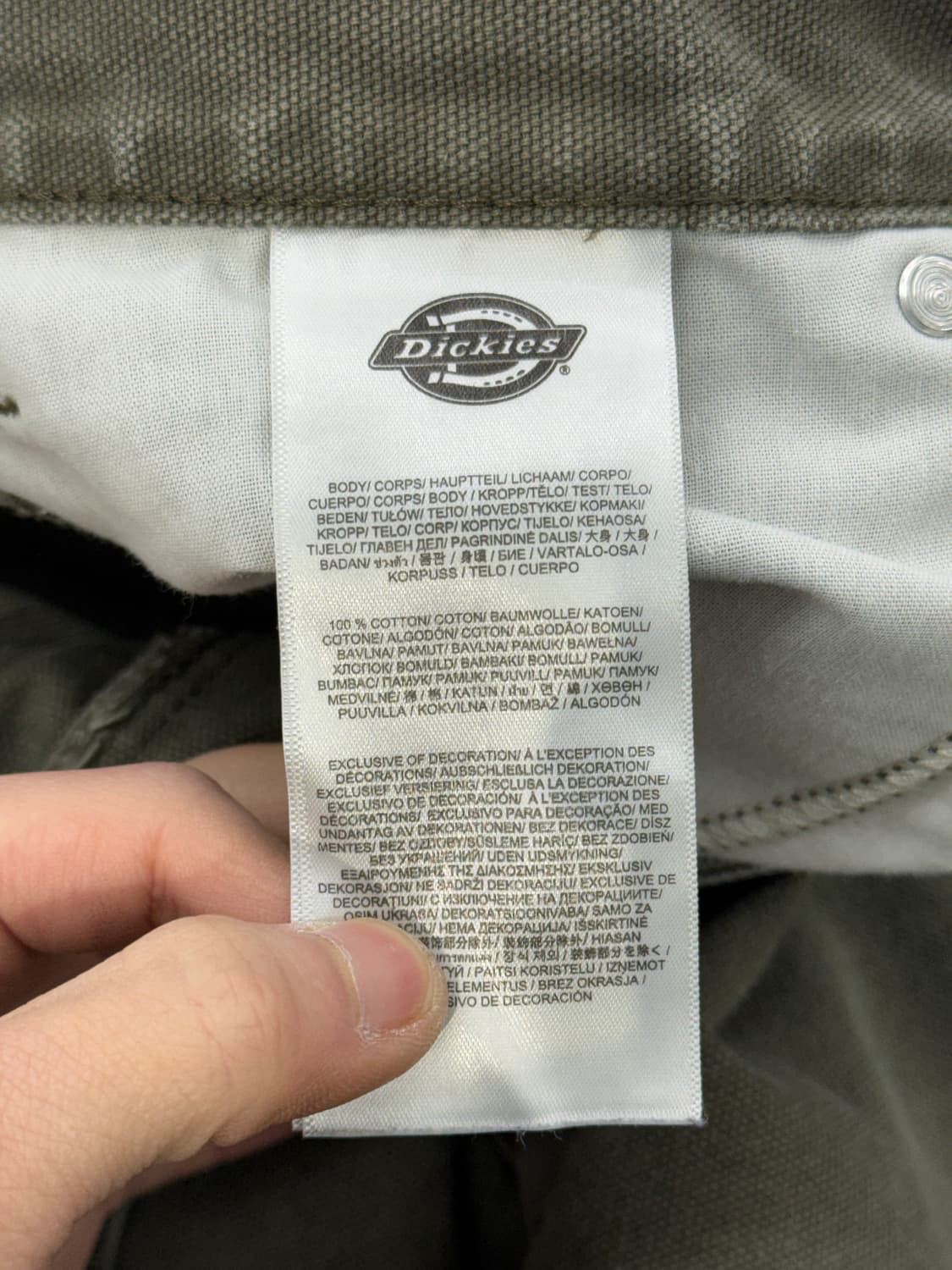 디키즈 모스 카펜더 캔버스 워크팬츠 상품이미지7