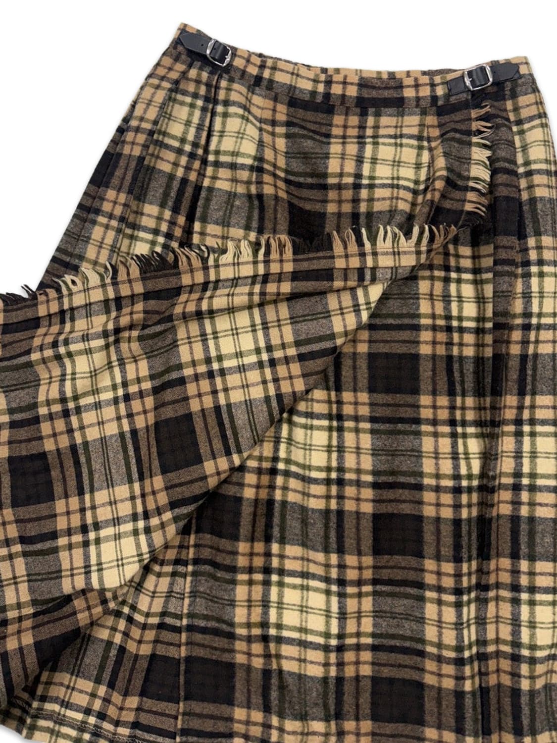 빈티지 O'NEIL 체크 버클 랩 스커트 상품이미지4