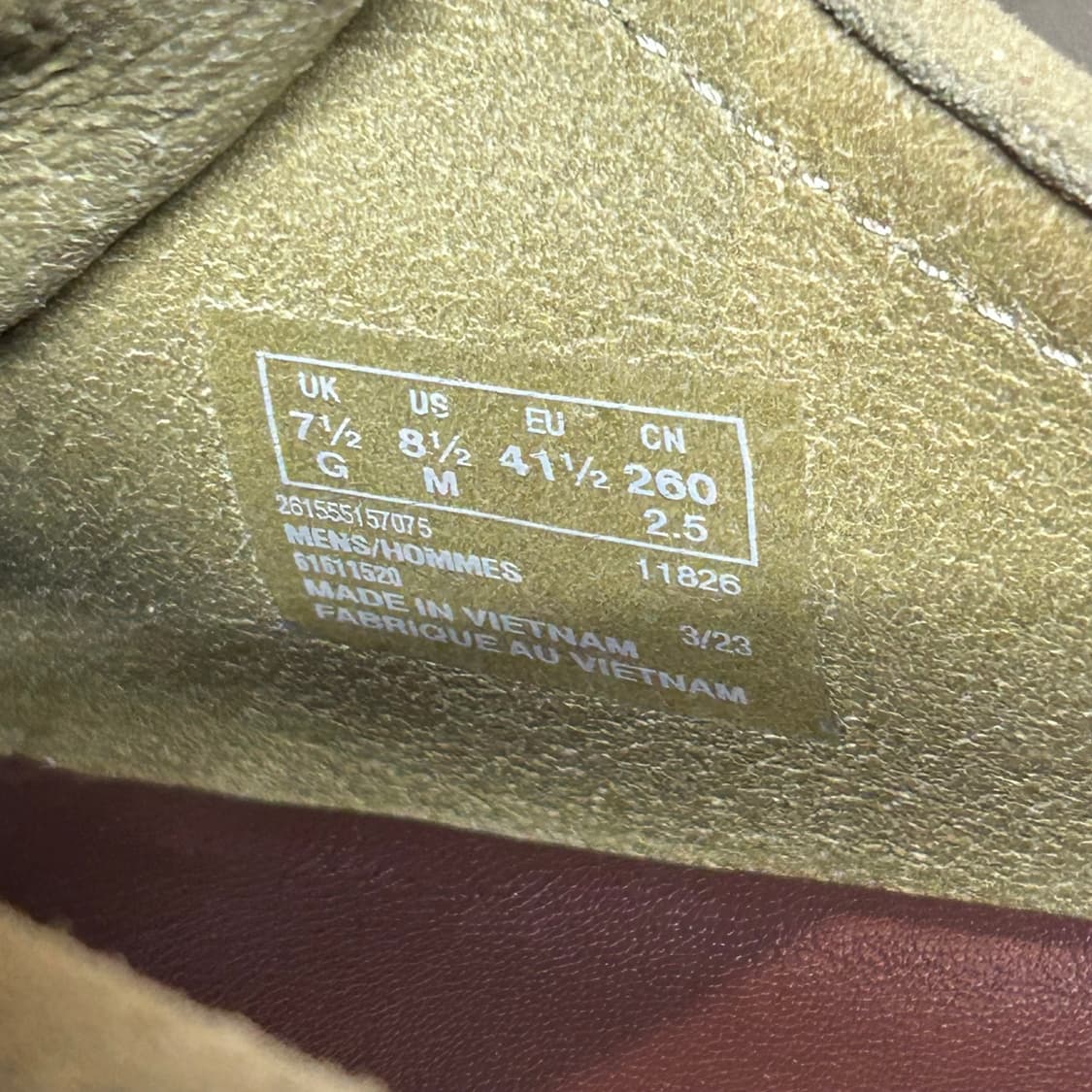 260) 클락스 왈라비 스웨이드 메이플 상품이미지9