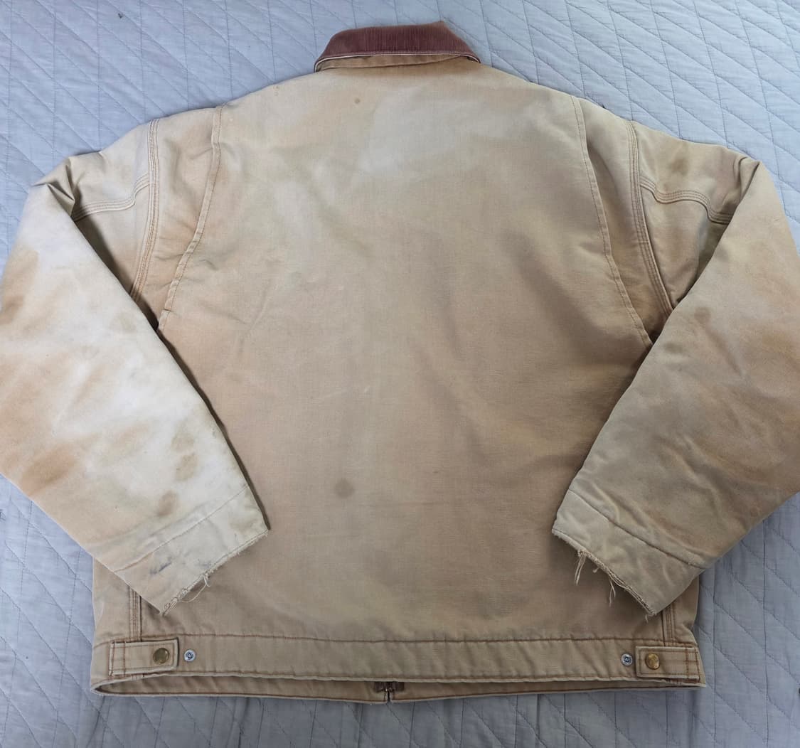 [XXL] 90-00s 칼하트 J001 BRN 트래쉬드 디트로이트 자켓 상품이미지5