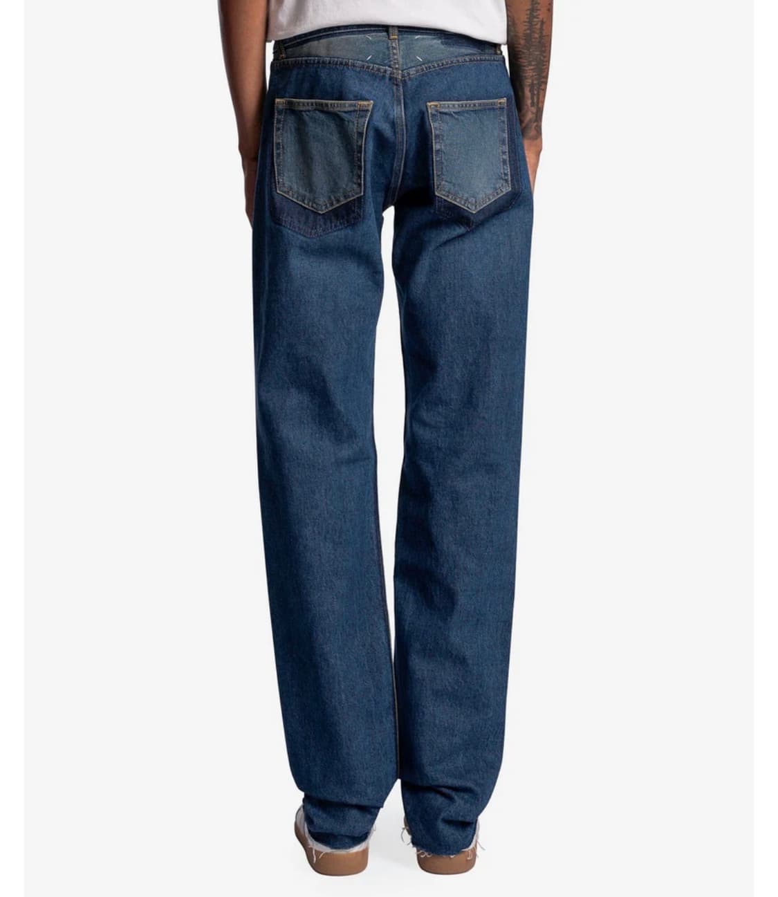 [30] 메종 마르지엘라 로우 헴 하이웨이스트 진, 데님 블루 상품이미지3