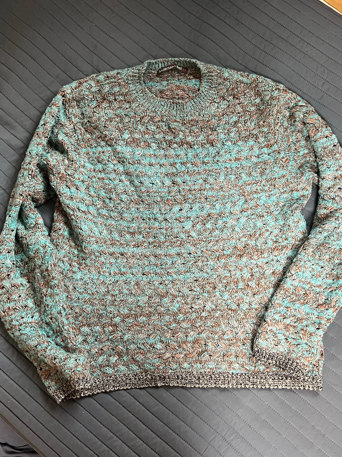 앤더슨벨 멀티 멜란지 크루넥 스웨터 상품이미지4