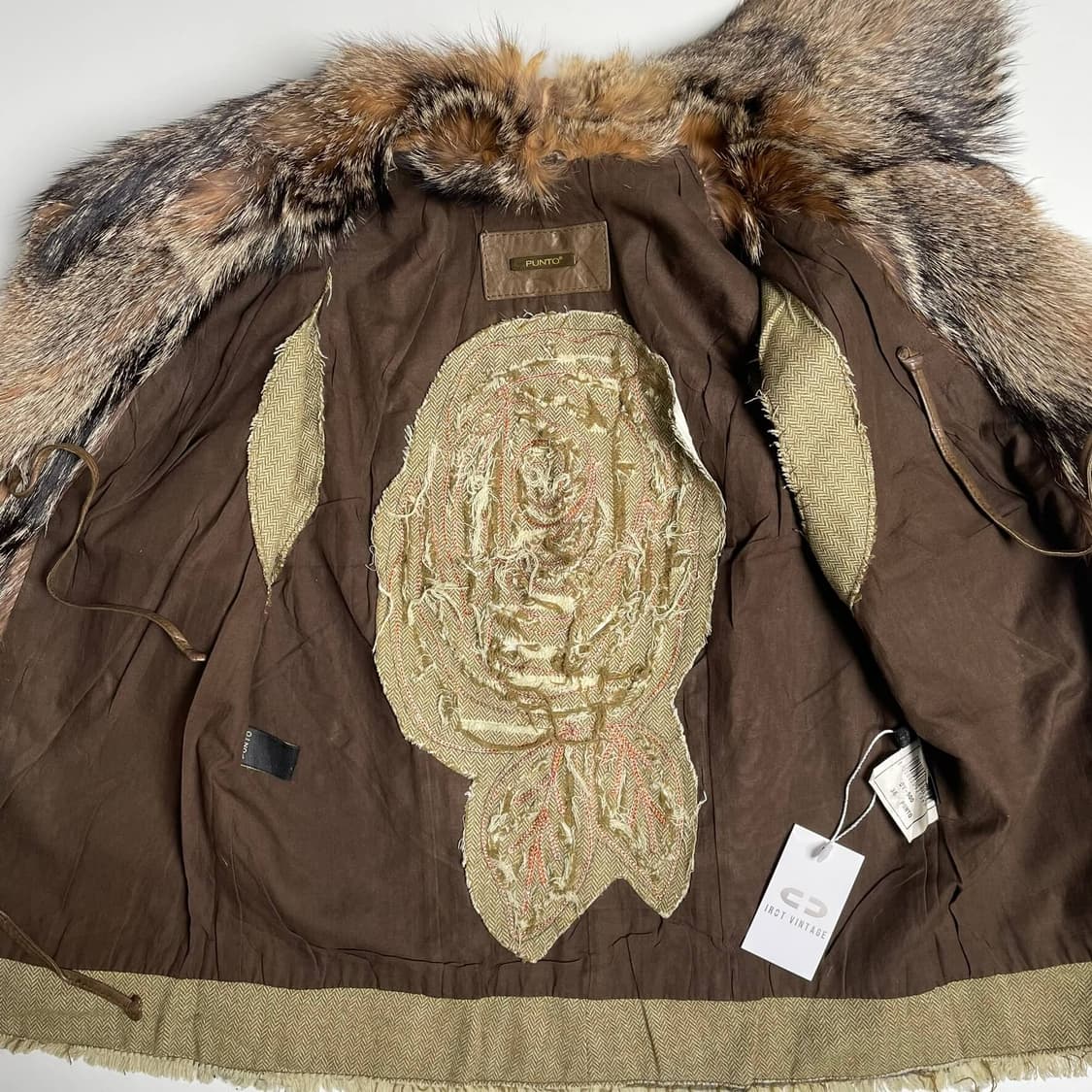 Punto 레더&퍼 스티치 베스트 상품이미지6