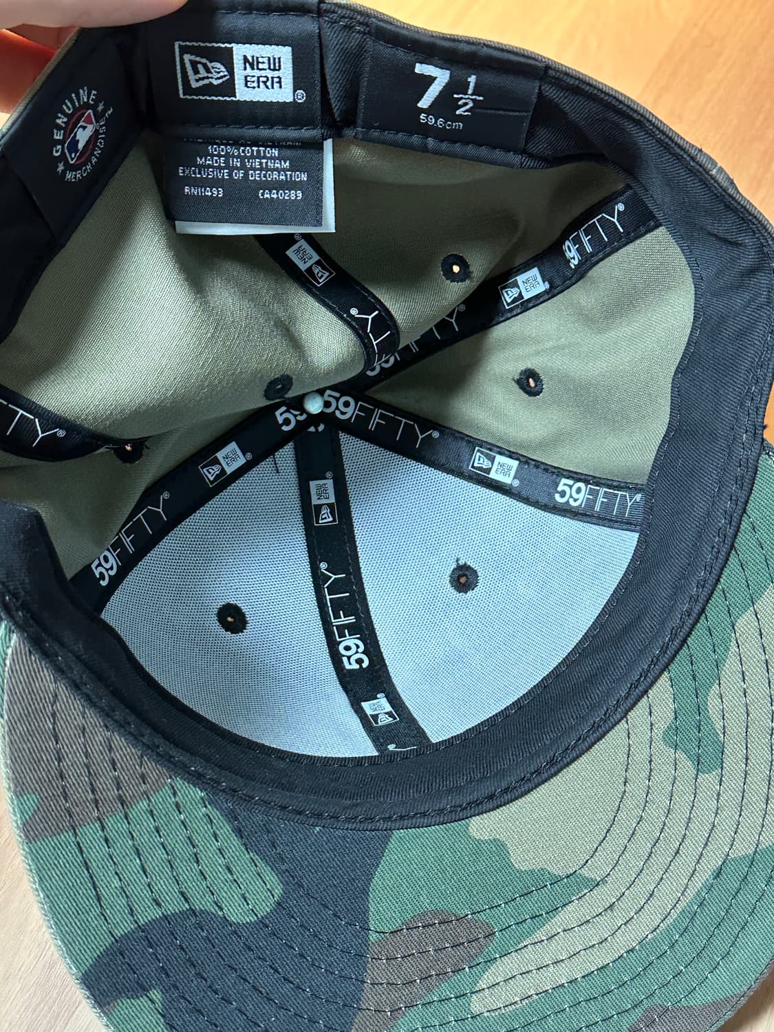 뉴에라 카모 스냅백 캡 7/1/2 상품이미지4