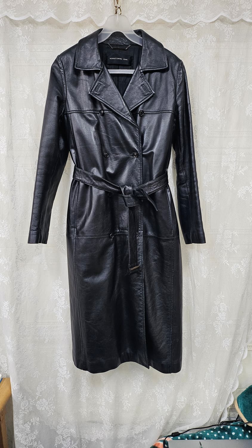 여성더블 가죽 트랜치코트 55 상품이미지1