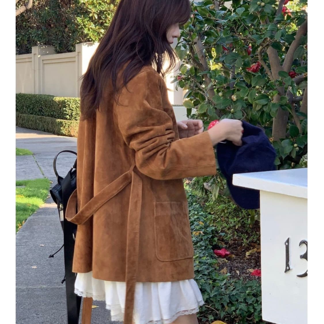 베르가못 고트 가죽 자켓 브라운컬러 새상품 상품이미지6