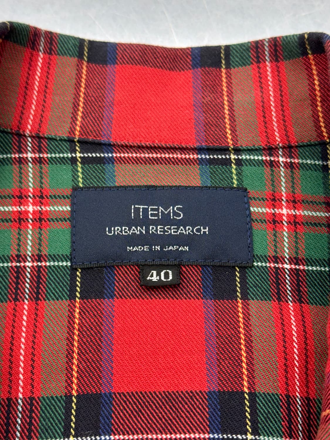 어반 리서치 아이템즈 타탄 체크 셔츠 집 자켓 상품이미지7