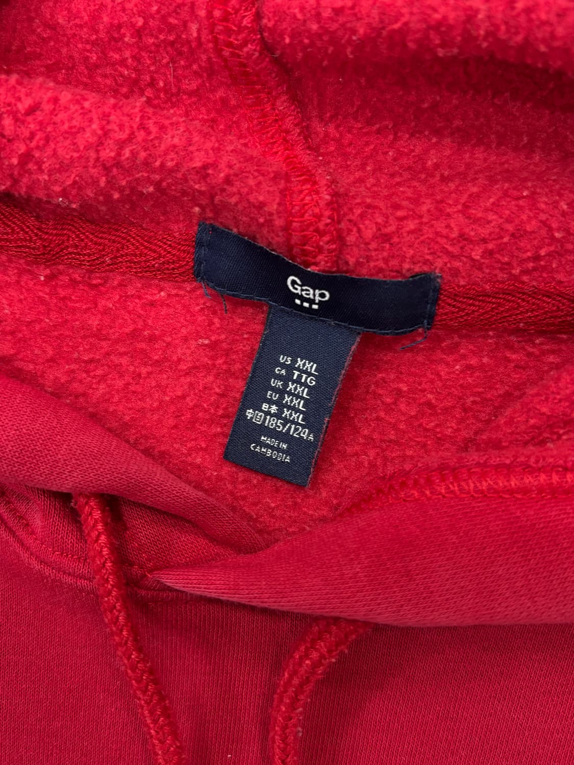 GAP 갭 후드티 레드 상품이미지5