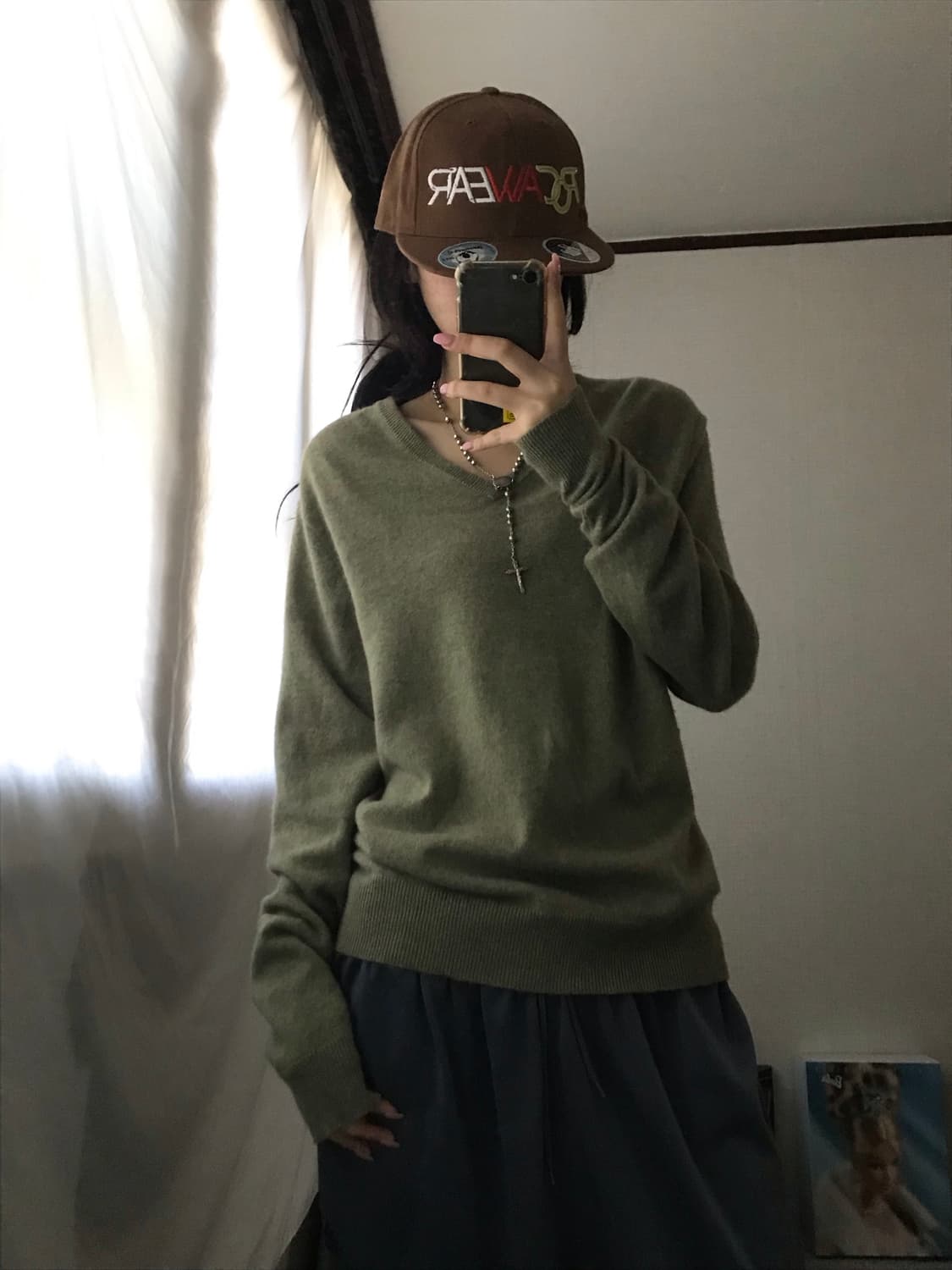 폴로 카키 보카시 니트 상품이미지4