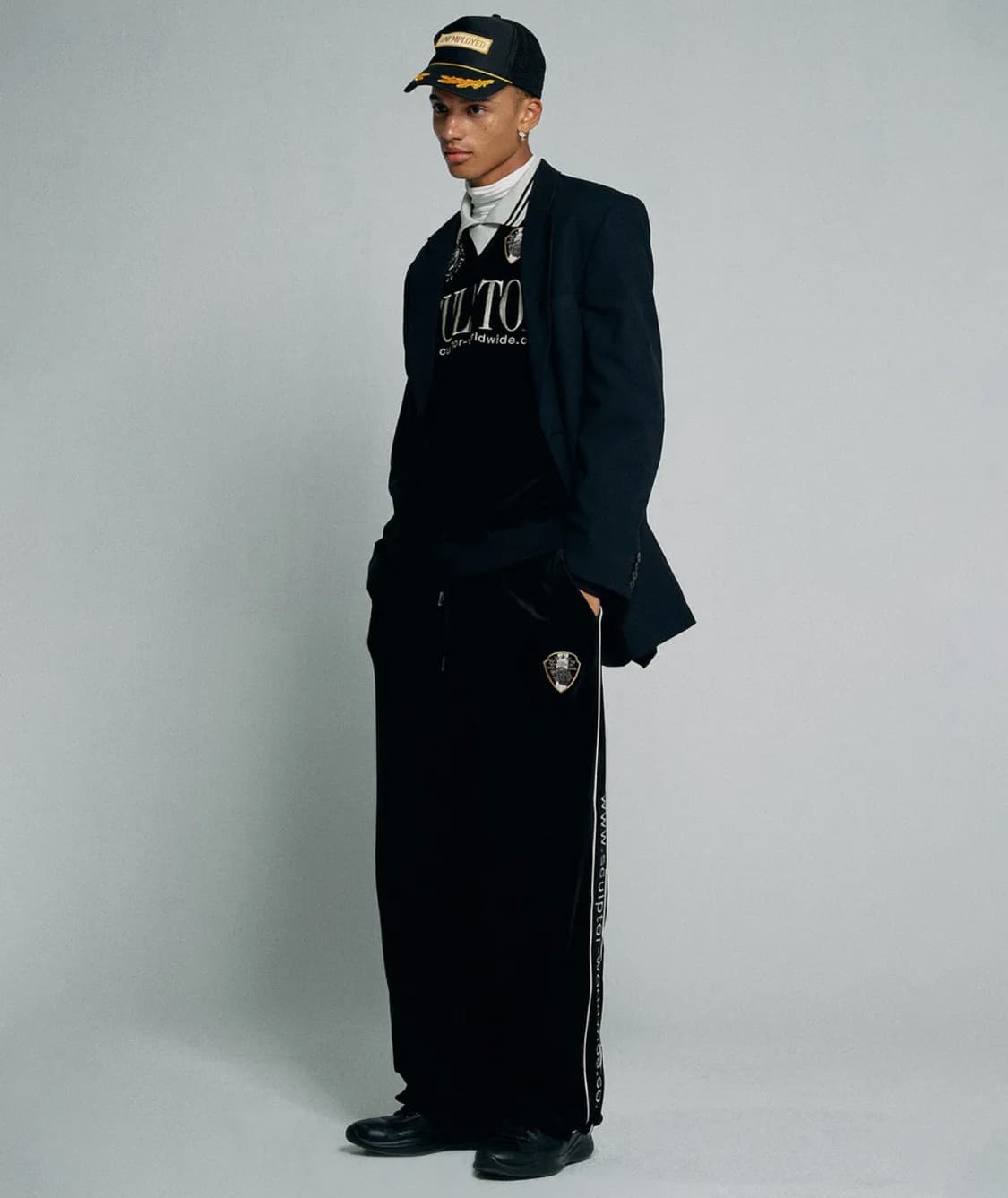 Velour Soccer Jersey Black 상품이미지3