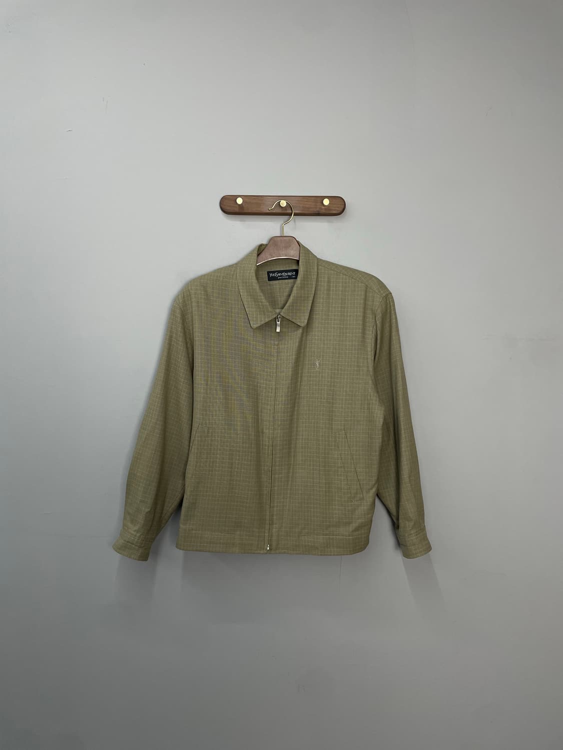 입생로랑 체크 블루종 자켓 H1754 상품이미지2