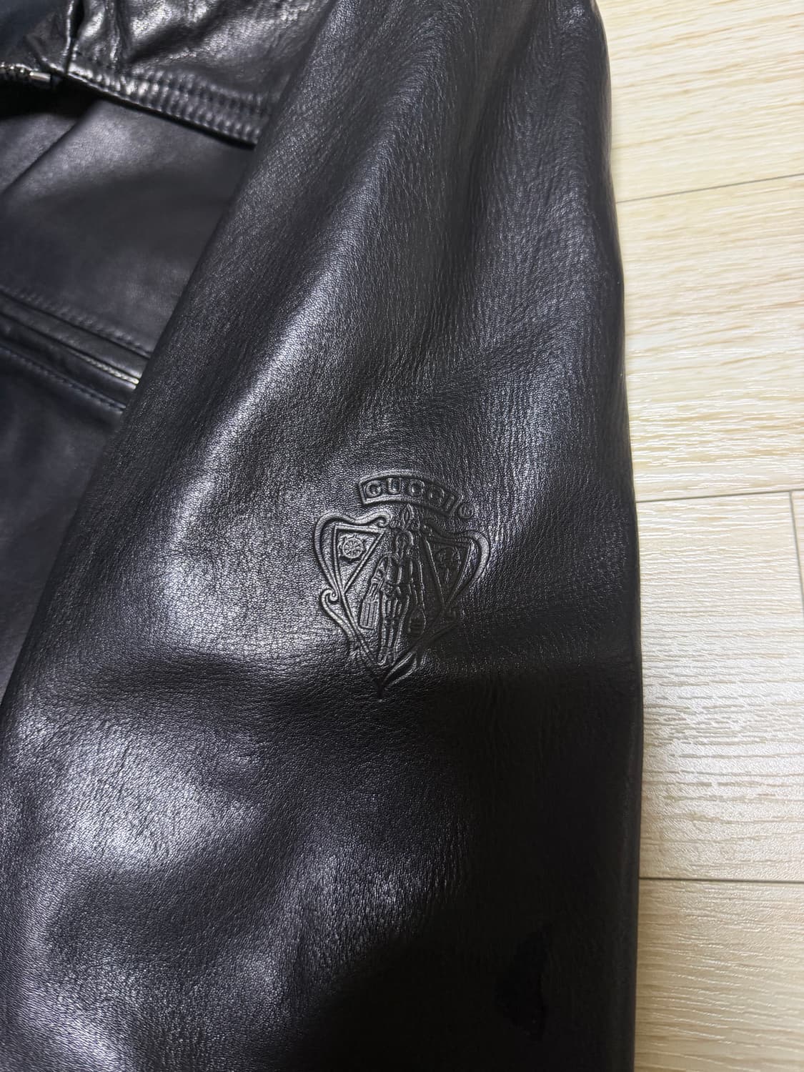 구찌 by 톰포드 블랙 램스킨 레더 자켓 50 상품이미지5