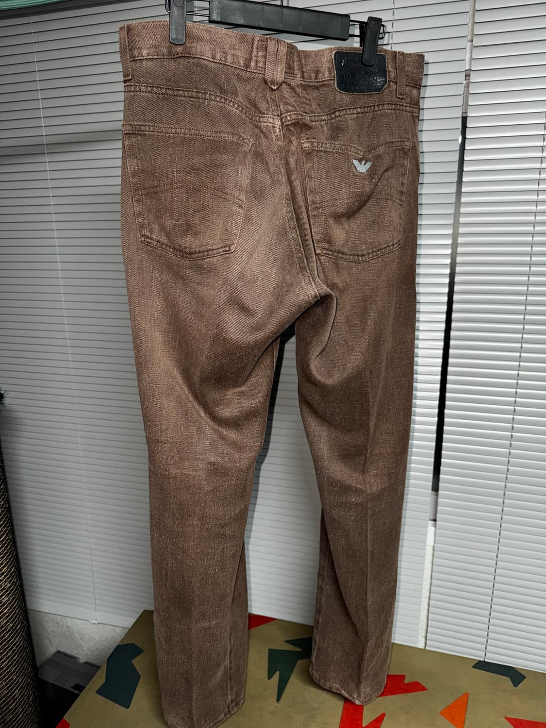 90‘s Armani Jeans Brown Denim Pants 상품이미지4