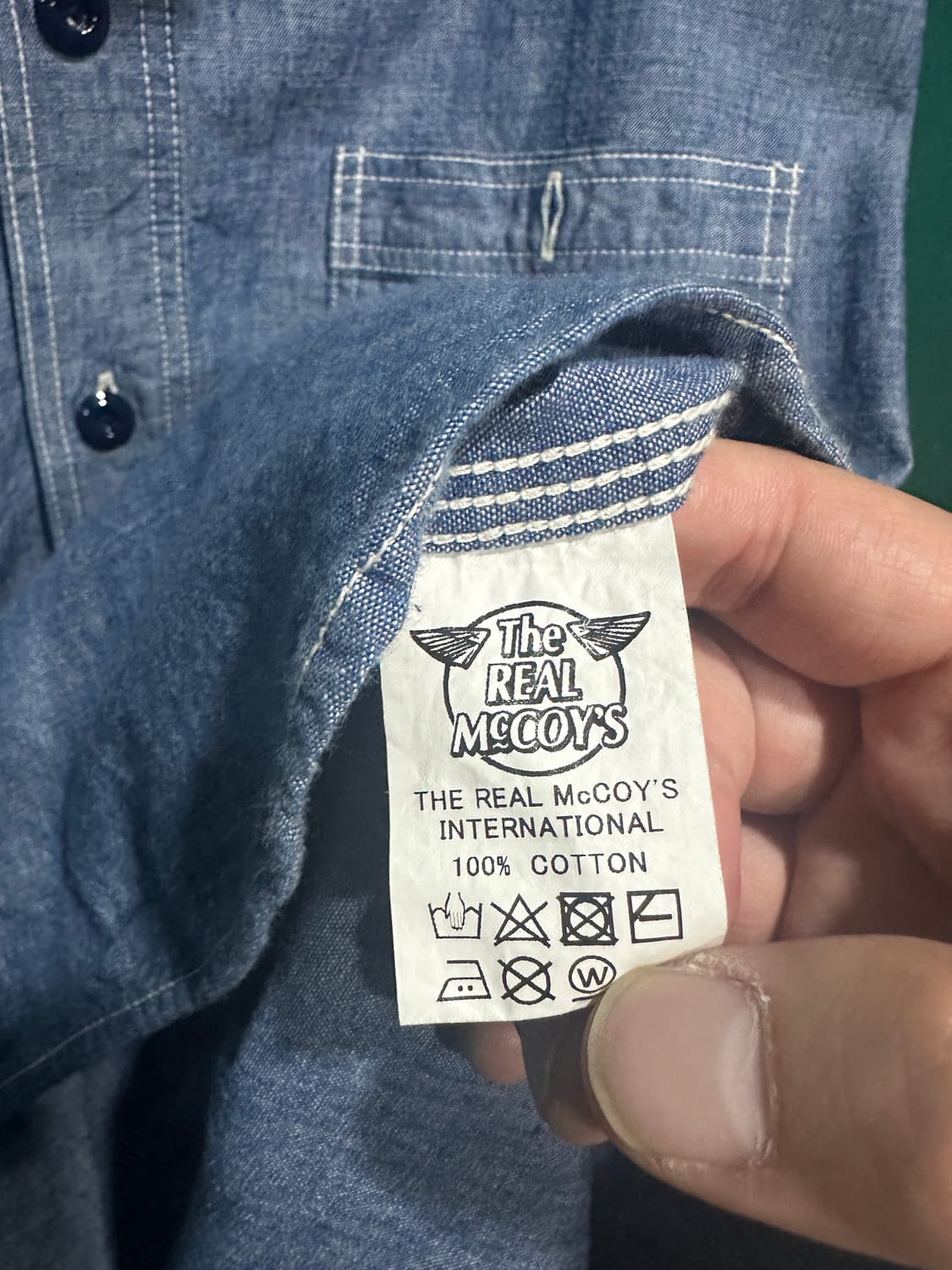 리얼맥코이 샴브레이셔츠  상품이미지6