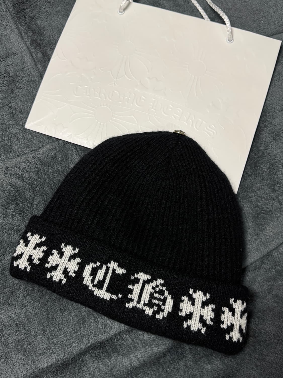 [OS] 크롬하츠 빅대디 비니 블랙 상품이미지1