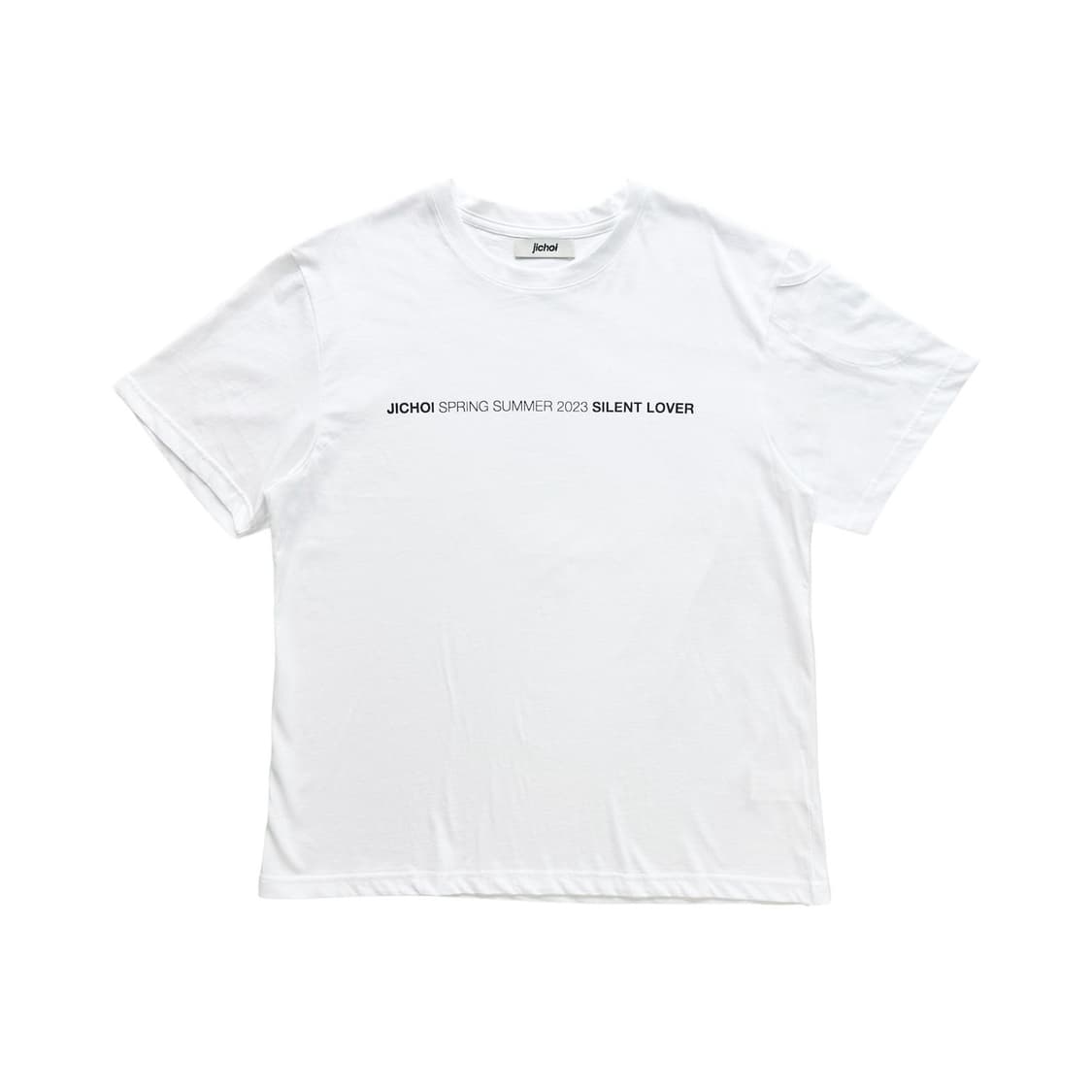 지초이 SS23 SLEEVE POCKET T-SHIRT (WHITE) 상품이미지1