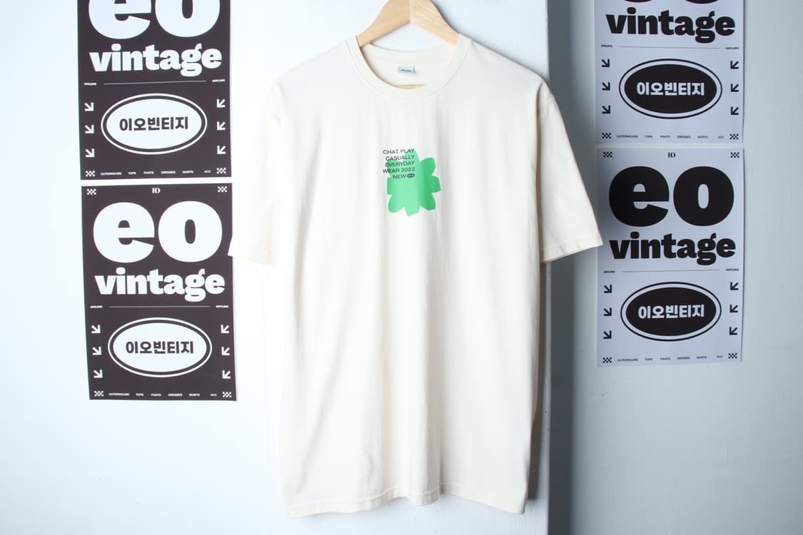 (M-XL) 엠엠엘지 반팔 티셔츠 그래픽 아이보리 올드스쿨-H32865 상품이미지2