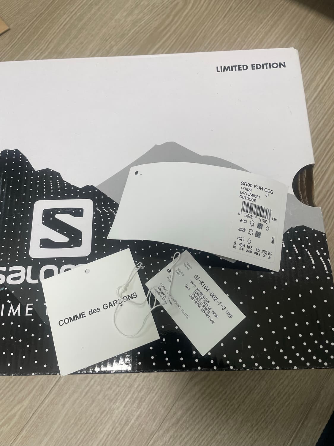 살로몬 x 꼼데가르송 SR90 블랙 상품이미지3