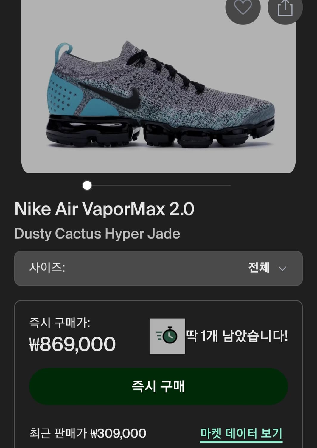 나이키 에어 베이퍼맥스 2.0 280mm 상품이미지2
