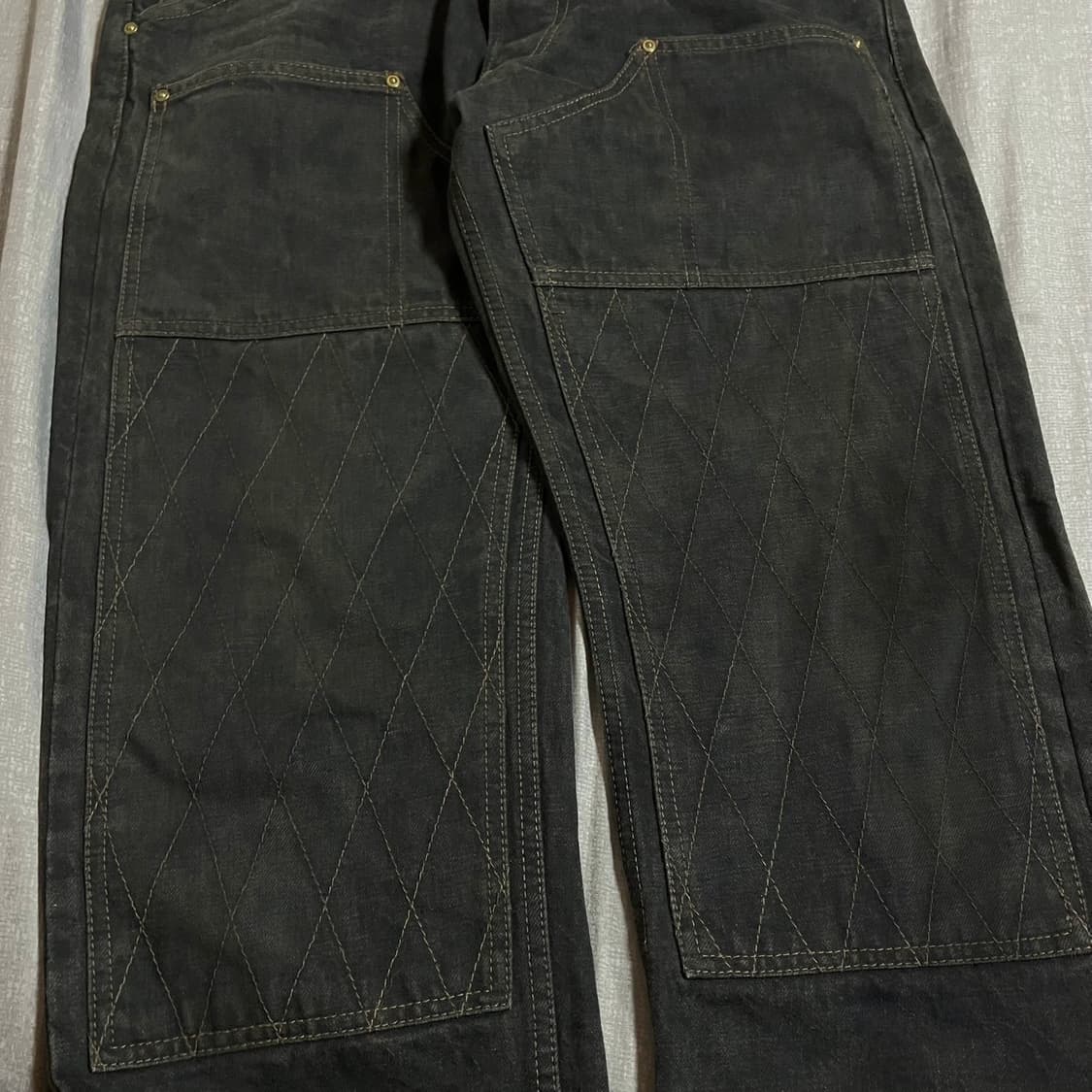 [34]트로피클로딩 1908 W KNEE NARROW 스티치 데님팬츠 상품이미지5