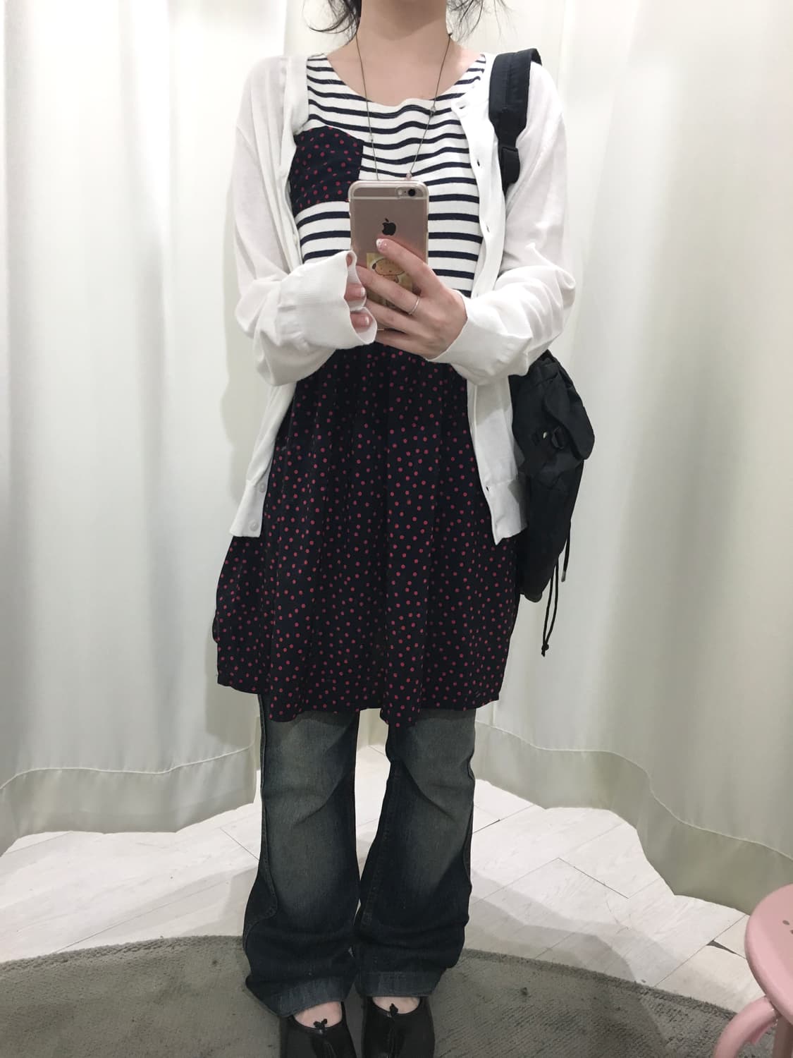 Dot Layered Sleeveless 상품이미지4