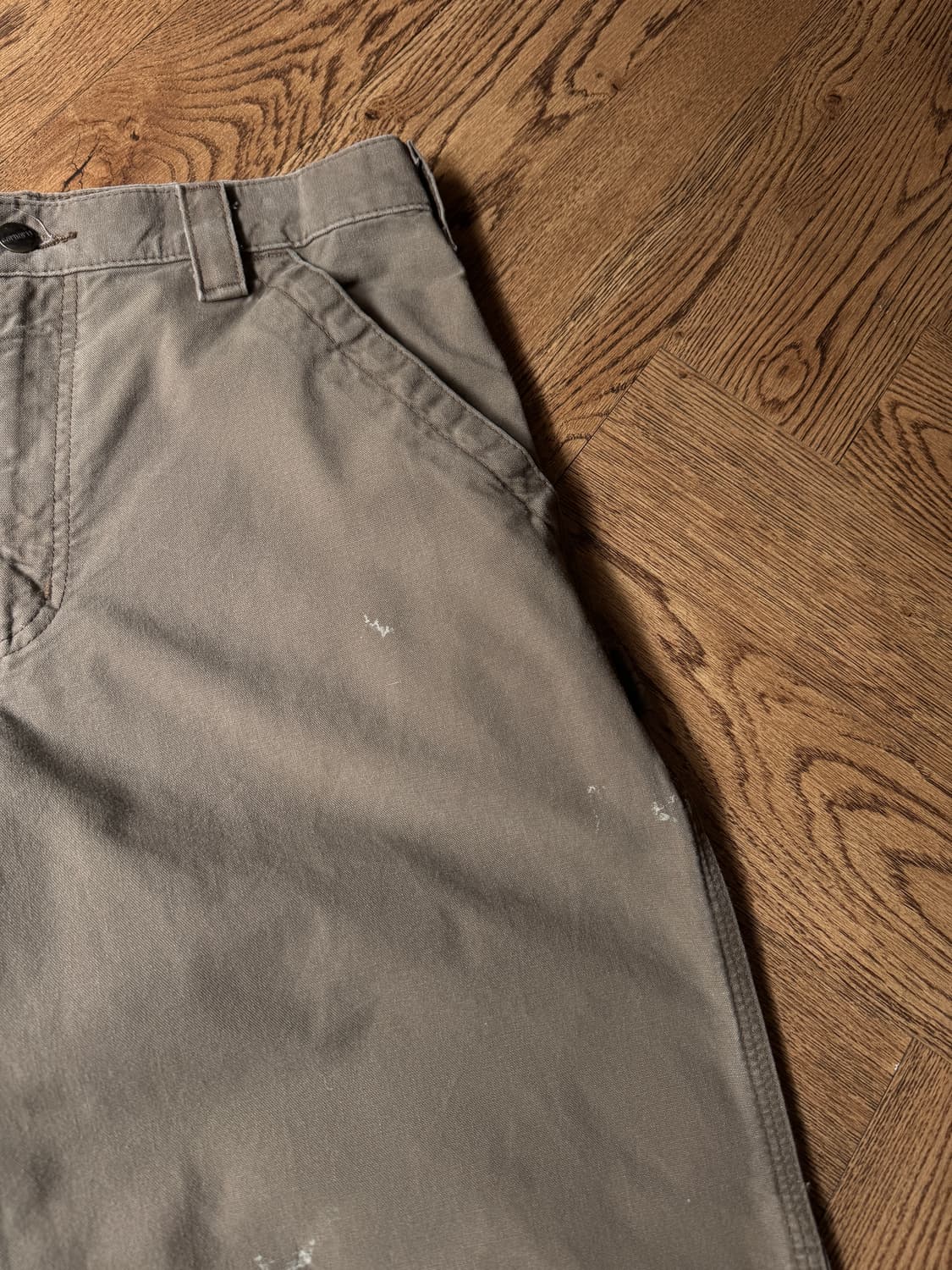 [32]칼하트 USA 빈티지 페인팅 라이트브라운 싱글니 워크 팬츠 상품이미지5