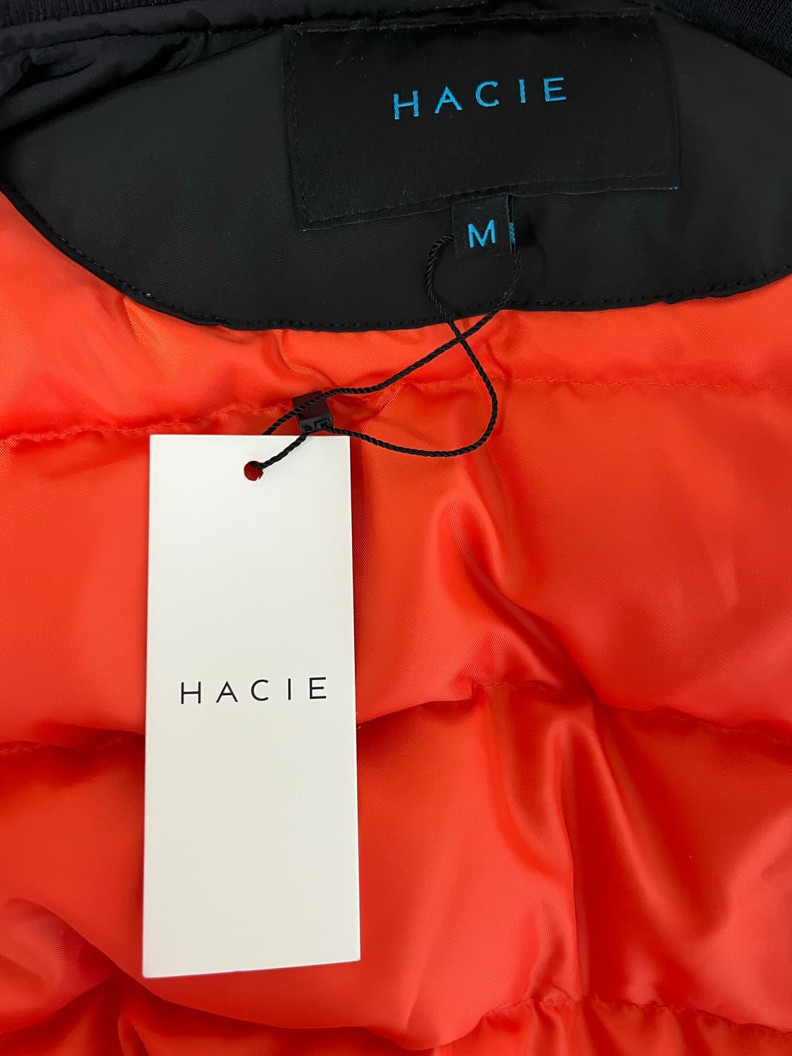 M) 새상품 하시에 HACIE 구스다운 봄버 자켓 블랙 상품이미지4