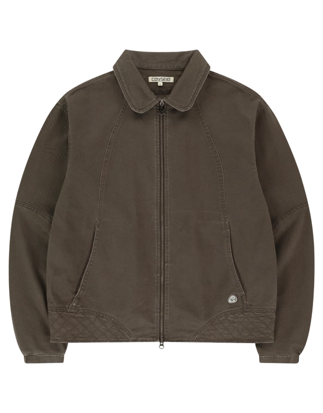 코이세이오 라운드 칼라 스티치 자켓 코코아 2 상품이미지1