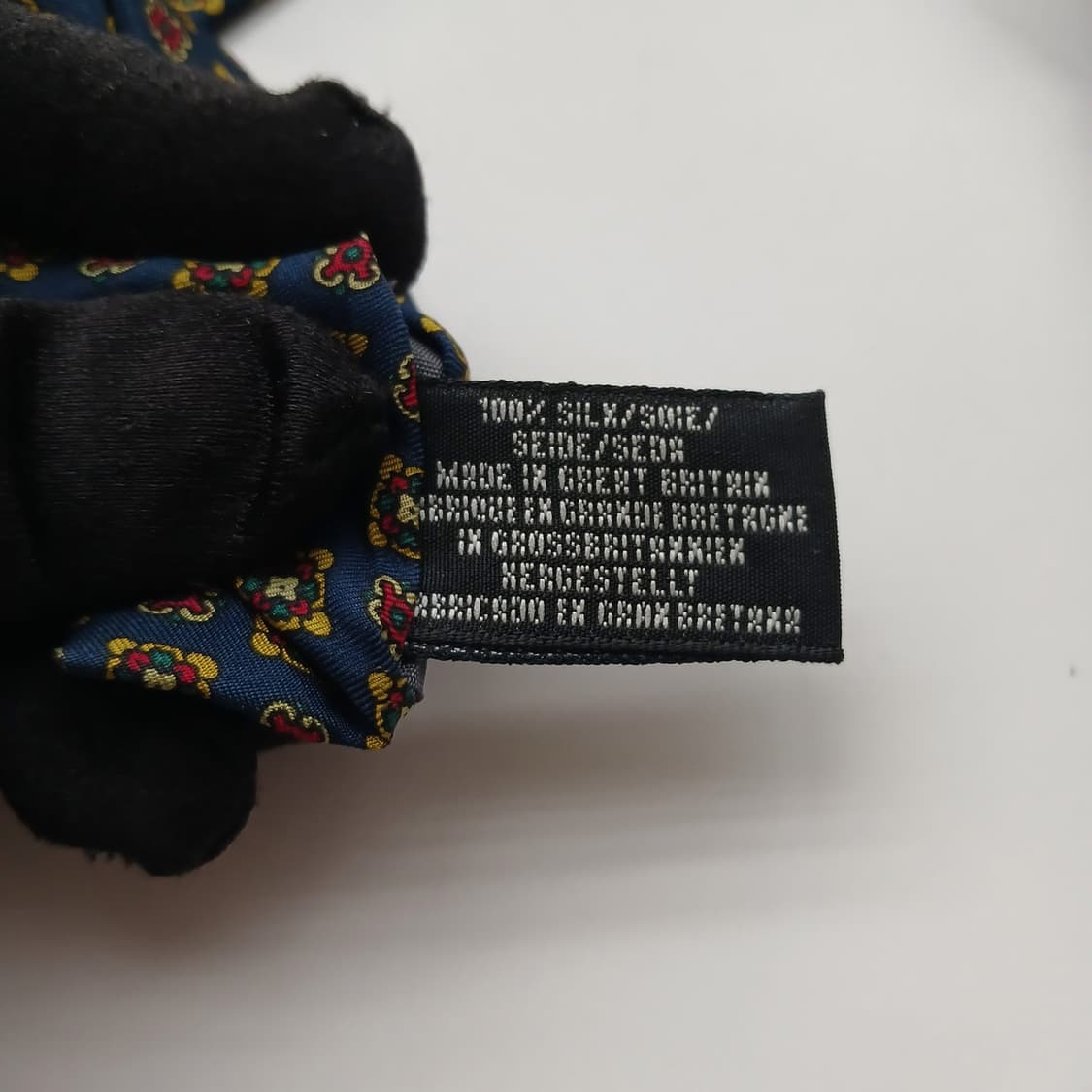 타이랙 실크 네이비 지오메트릭 넥타이 9.5cm A등급 A18708
 상품이미지7