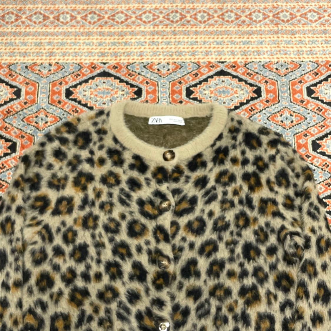 자라 호피 니트 가디건 여성S 상품이미지2