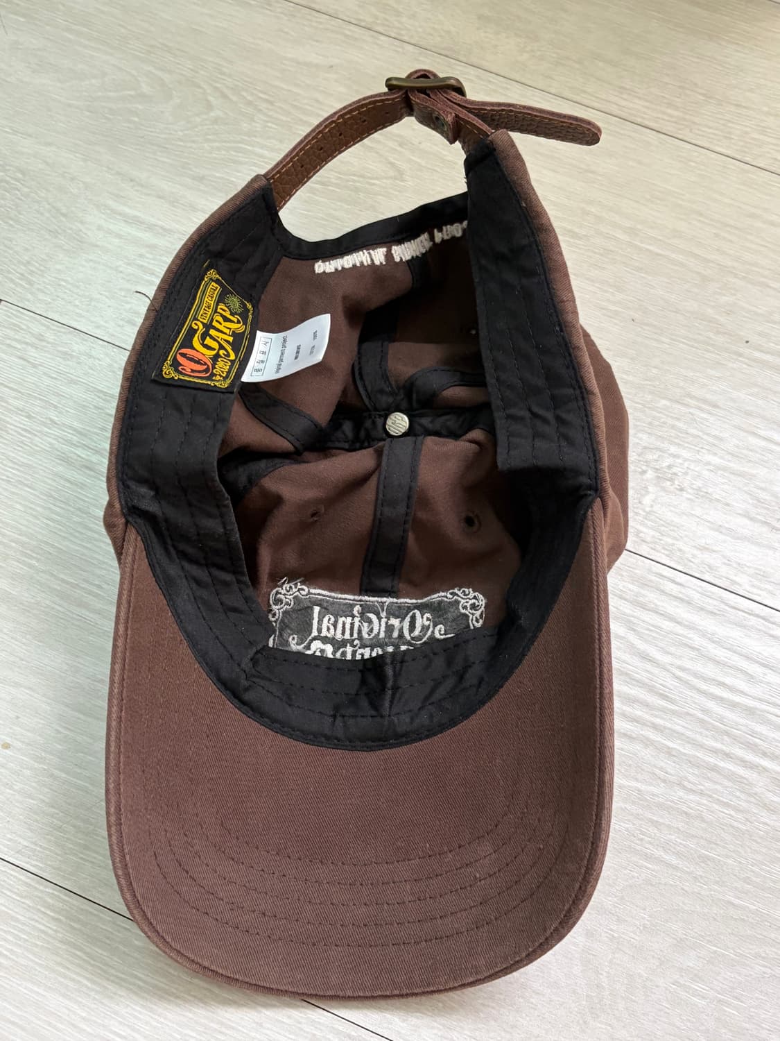 오가프 브라운 볼캡 상품이미지3