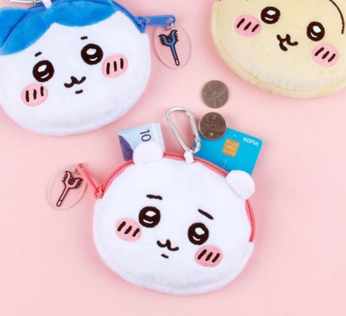 새상품)정품 먼작귀 치이카와 하치와레 우사기 파우치 인형 키링 상품이미지2