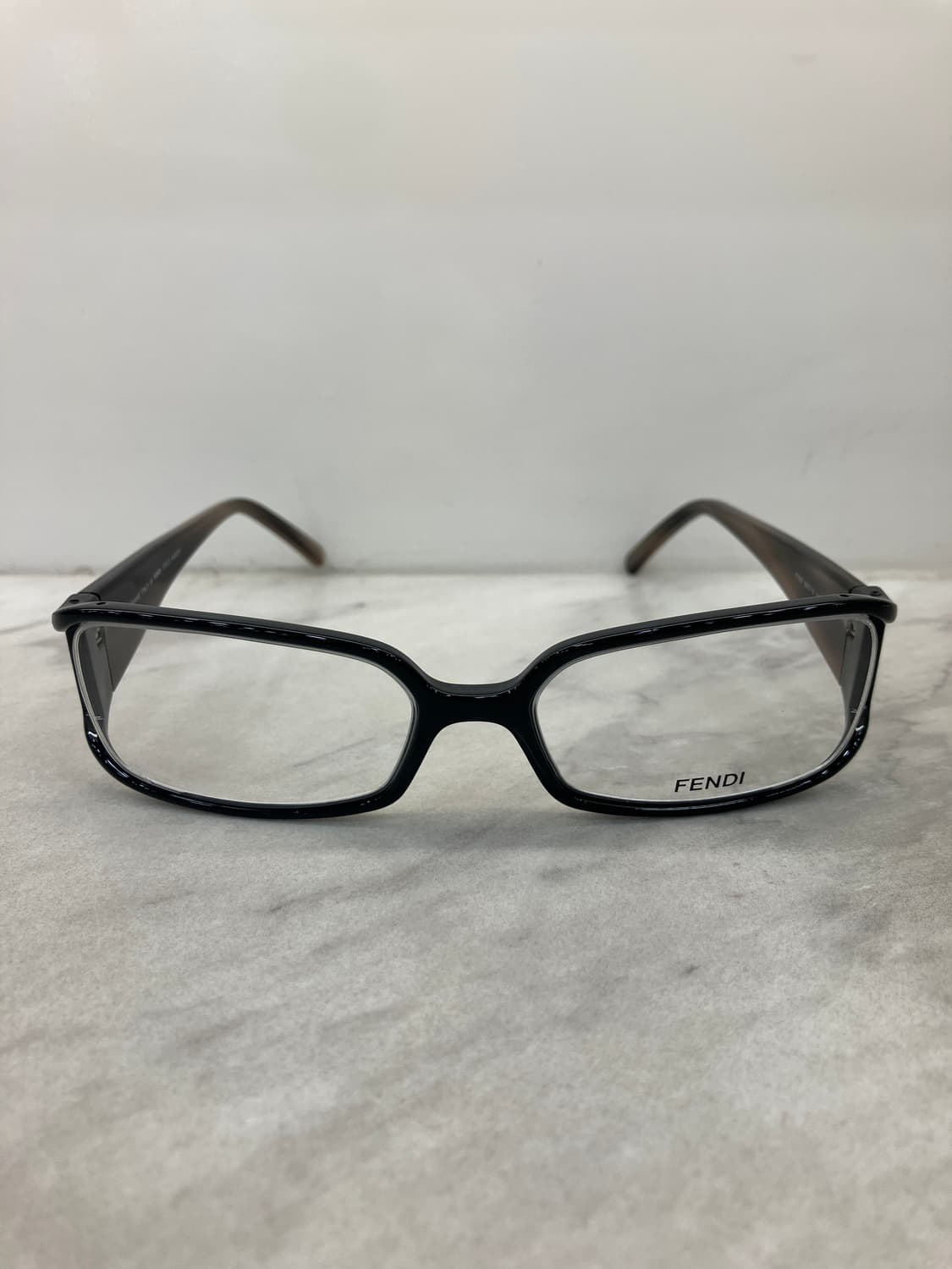 펜디 FENDI 빈티지 블랙 스퀘어 뿔테 안경 상품이미지6