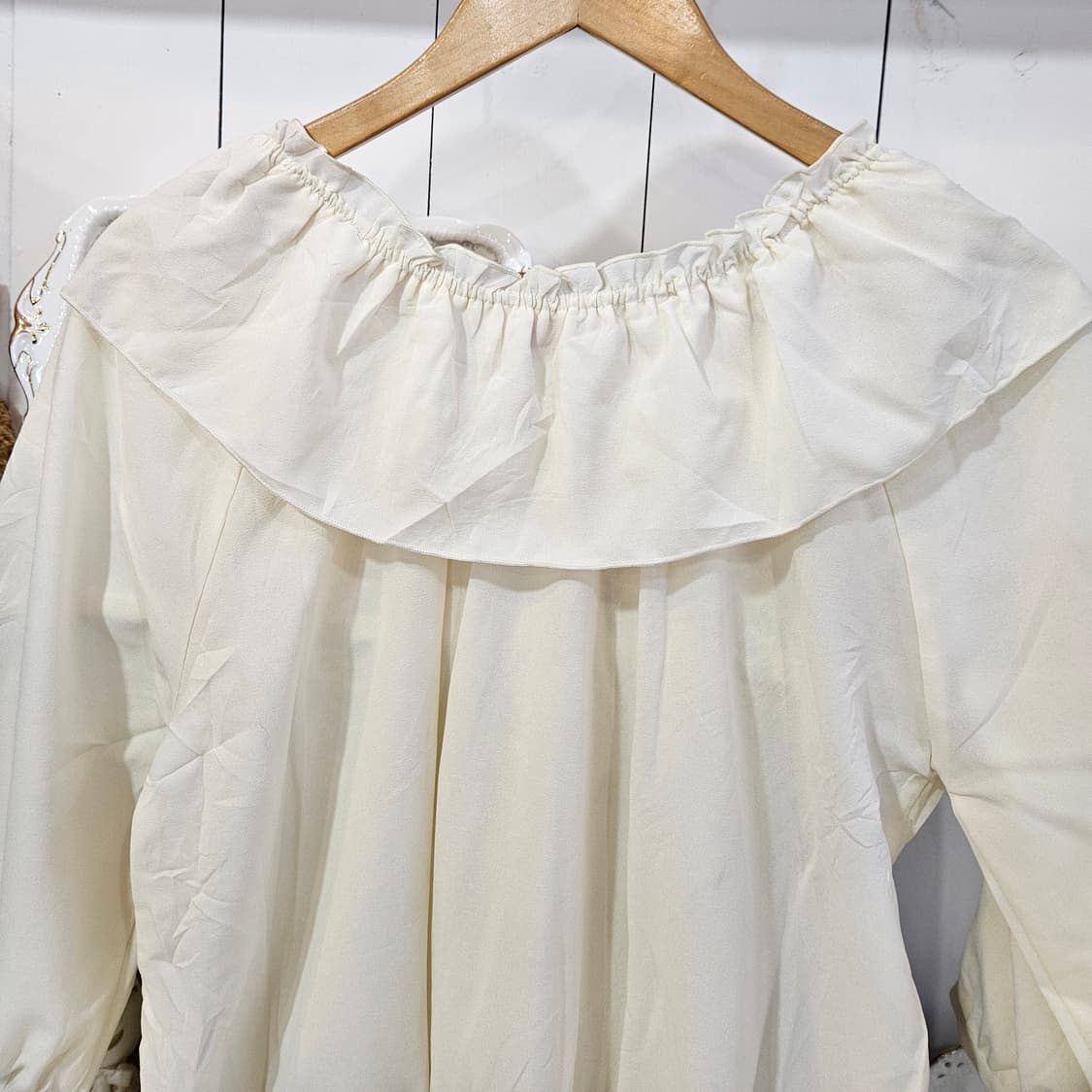 빅카라 레이스 블라우스 상품이미지6