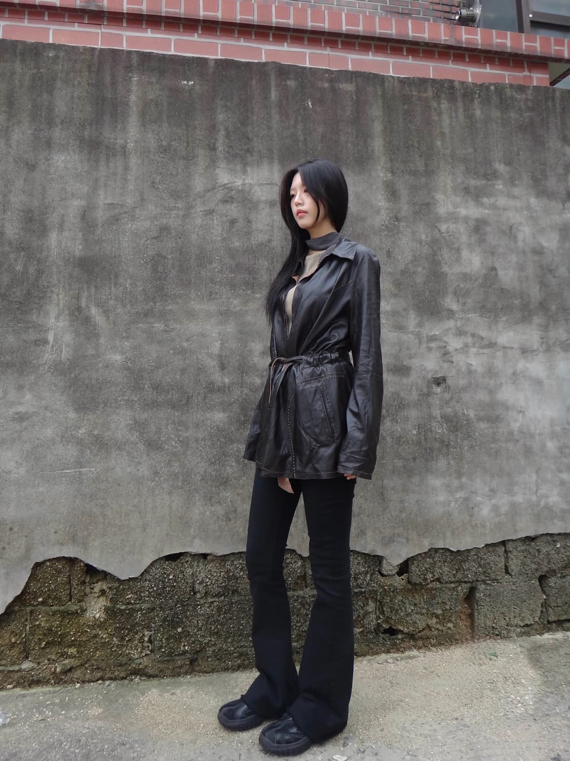 Suede & leather reversible stitch jacket 상품이미지8