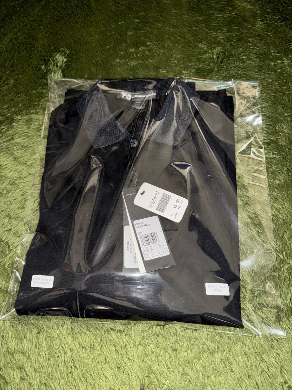 Y-3 요지 야마모토 뉴질랜드 올블랙스 폴로 롱슬리브 블랙 상품이미지10