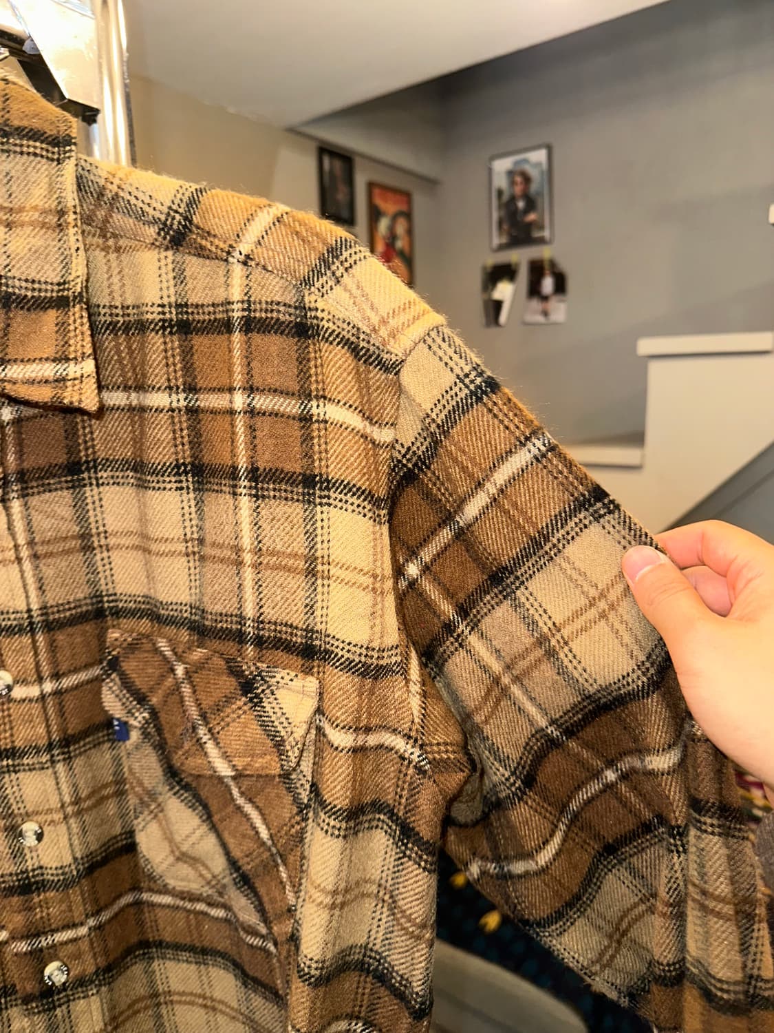 Kansai Yamamoto check flannel shirt 상품이미지5