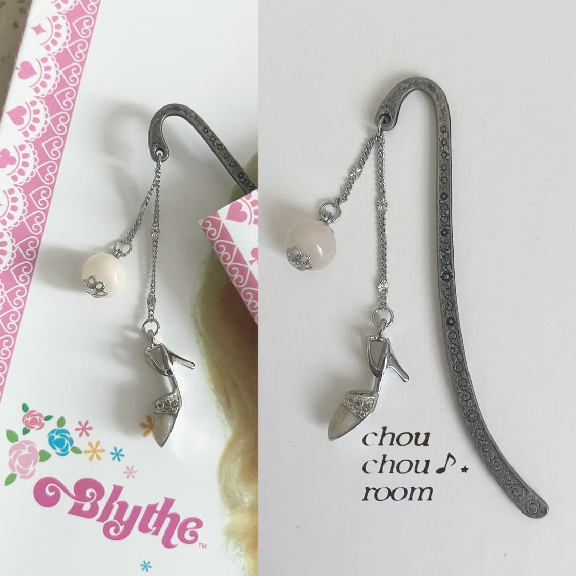 메탈 펜던트 책갈피 ⊰antique heels⊱ bookmark 상품이미지3