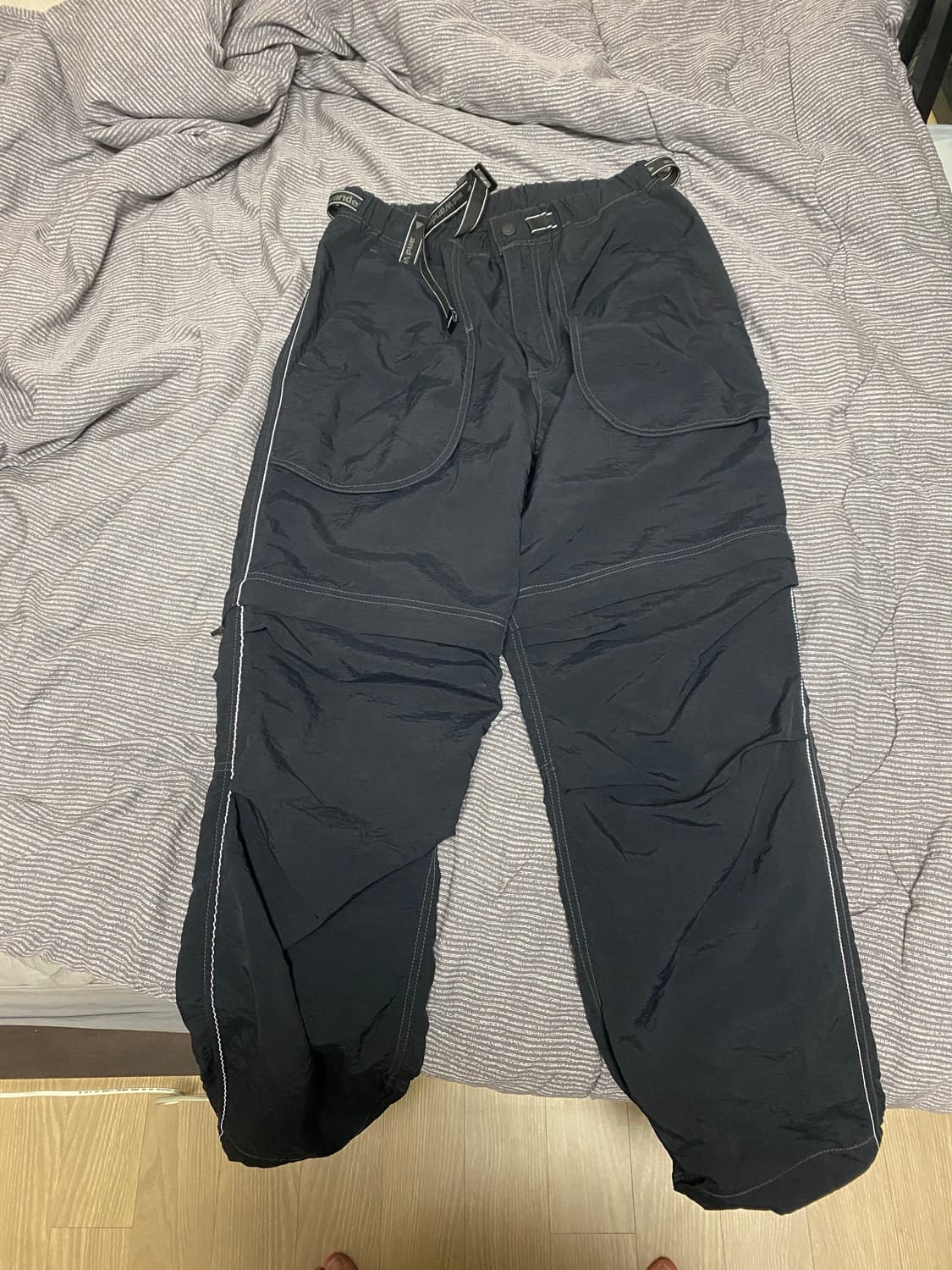 [S]앤드원더 투웨이 2way 하이커 팬츠 블랙 상품이미지2