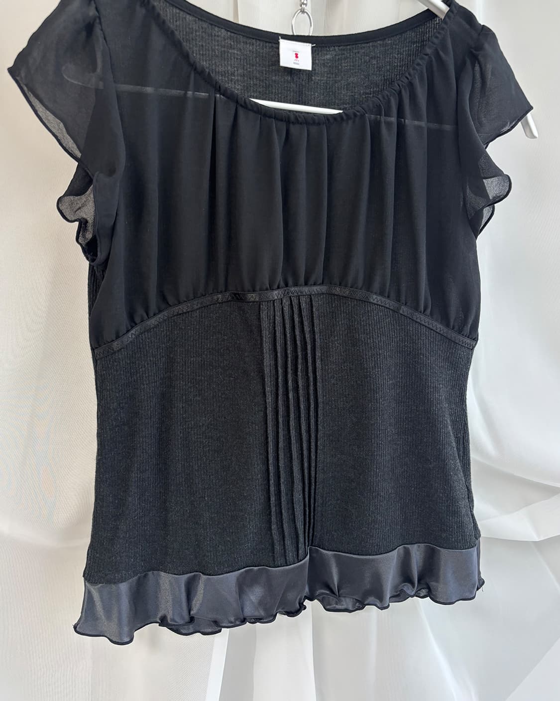 leari unique mixed design feminine top 상품이미지4