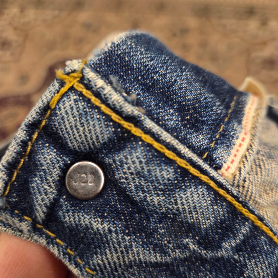 90s 리바이스 lvc 1세대 데님자켓 40 사이즈 71506 타입원 상품이미지4