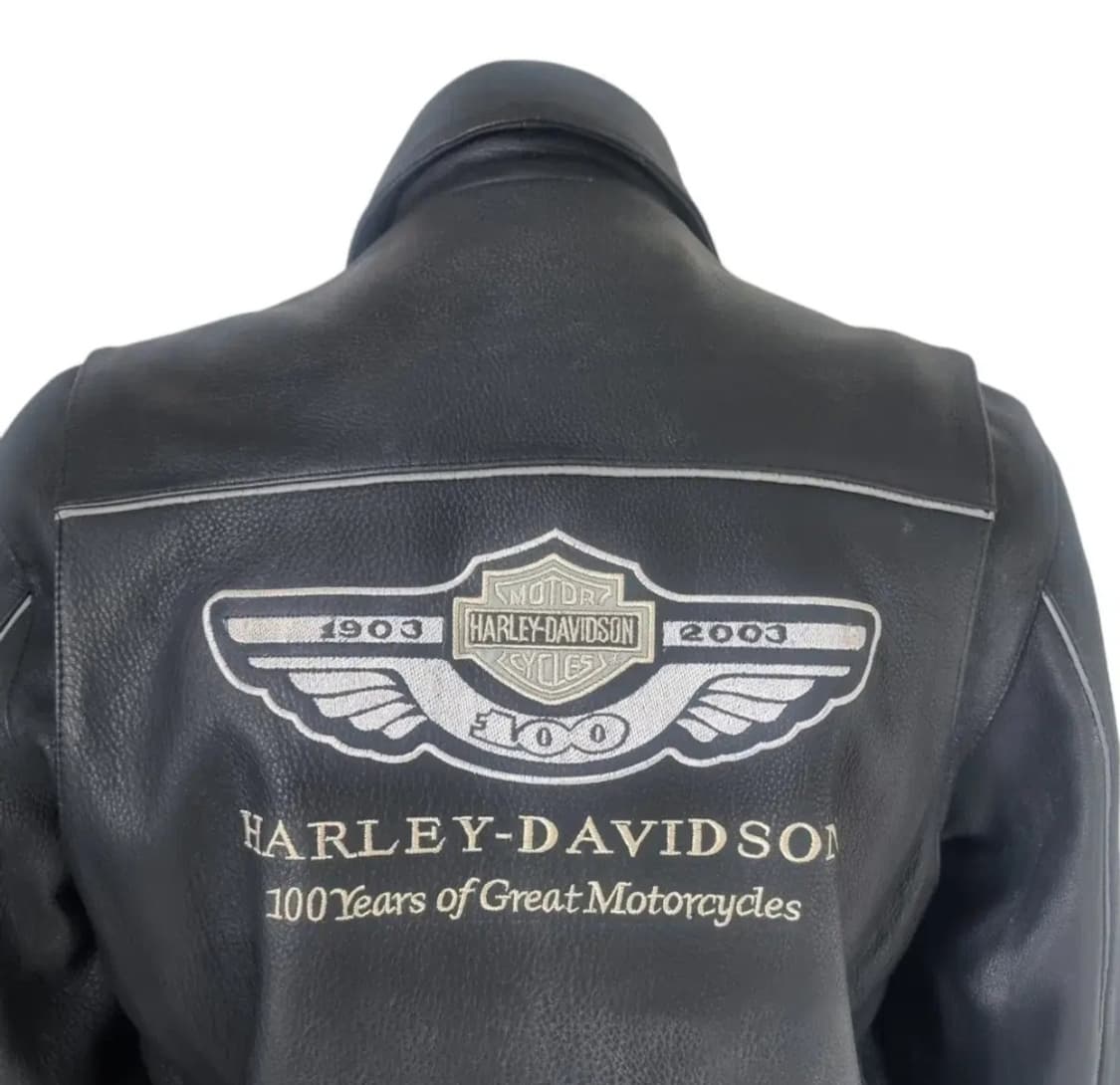 (M) 03년 할리데이비슨 100주년 라이더자켓 할리데이비슨가죽자켓 상품이미지6