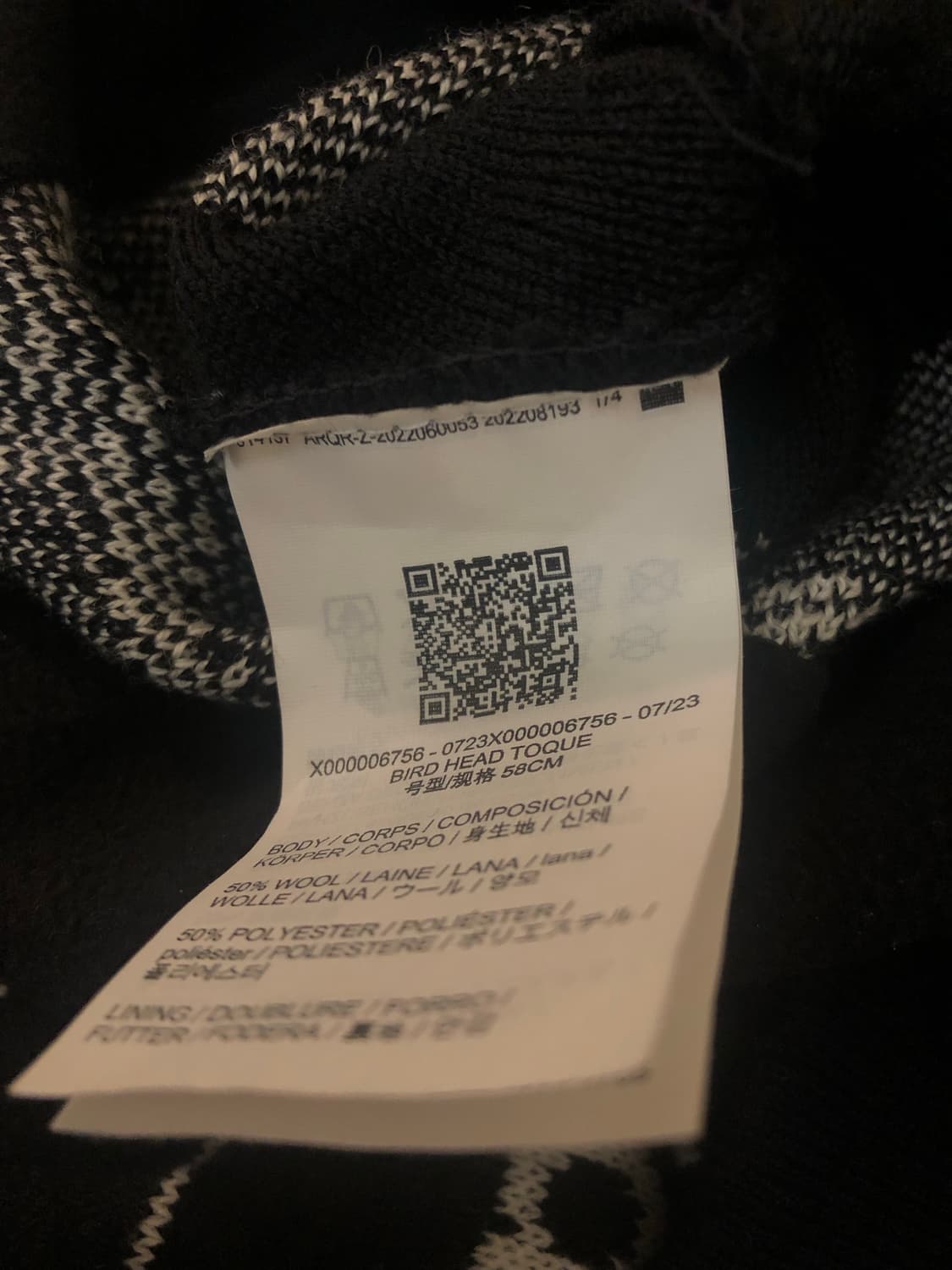 아크테릭스 버드 헤드 토크 비니 블랙 58cm 상품이미지2