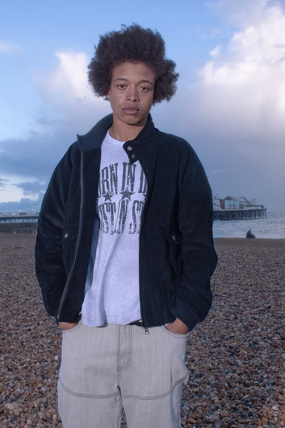 Erte 레이어드 스웻셔츠 맨투맨 멜란지 그레이 상품이미지4