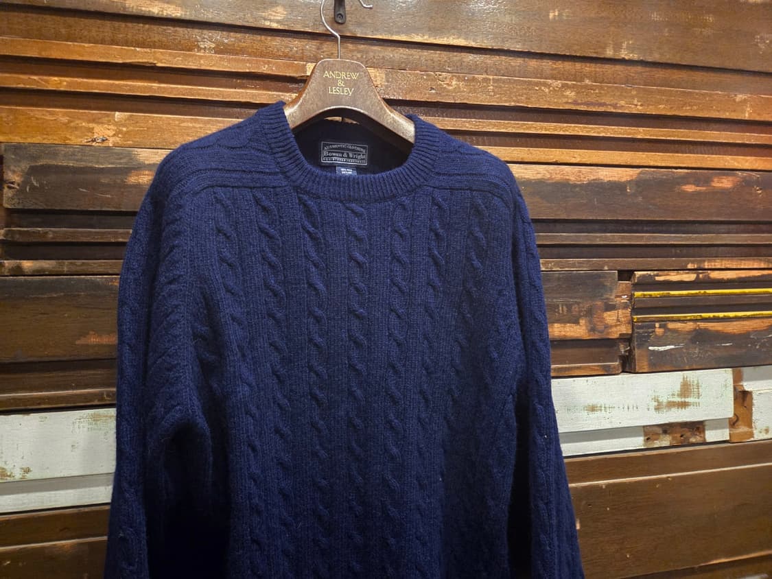 보웬앤라이트 램스울 케이블니트 상품이미지5