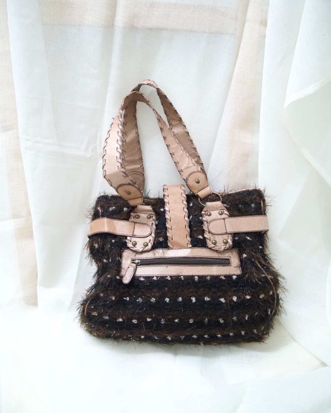mixed fabric tote bag 상품이미지3